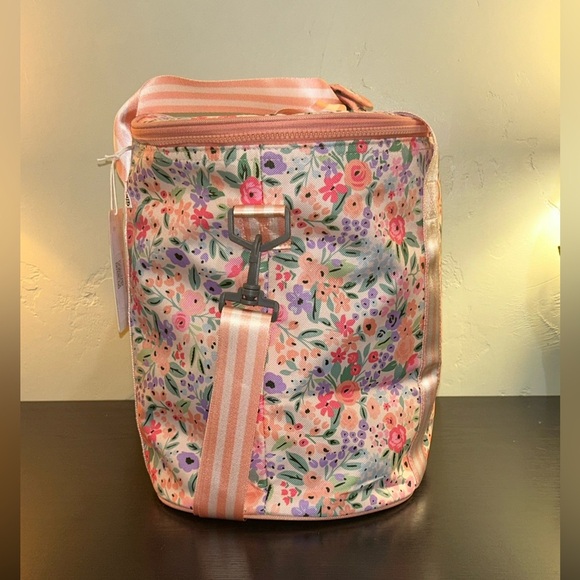 MarleyLilly Large Insulated Travel Cooler Bag Coral Floral Pattern NWTS - Picture 6 of 10